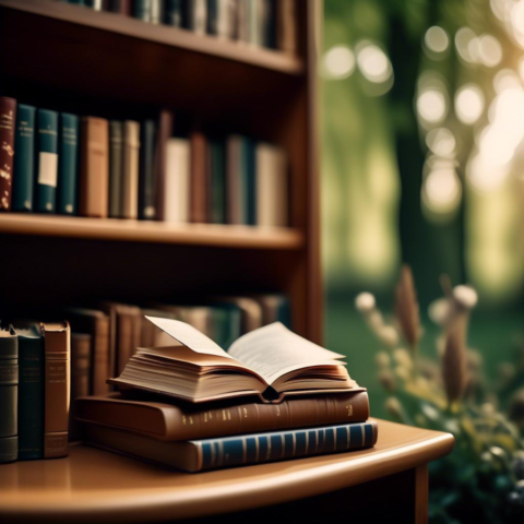 Elegantes Bücherregal