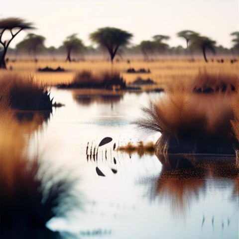 Wie entstehen Delta-Formationen wie das Okavango-Delta in Botswana?