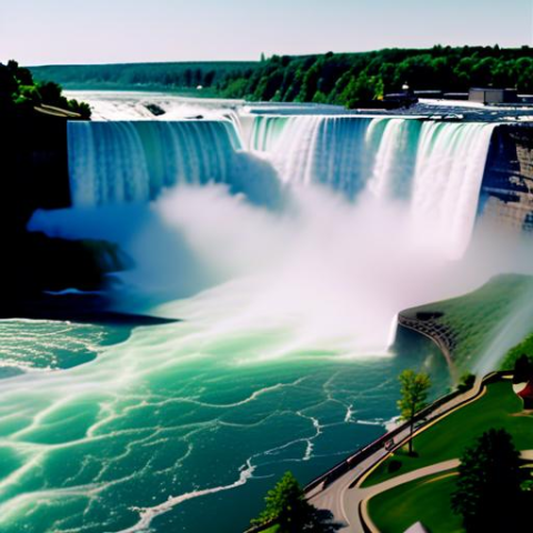 Was sind die Ursachen für die Bildung der Niagara-Fälle an der Grenze zwischen Kanada und den USA?