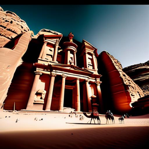 Warum sind die Sandsteinformationen in Petra, Jordanien, so beeindruckend?