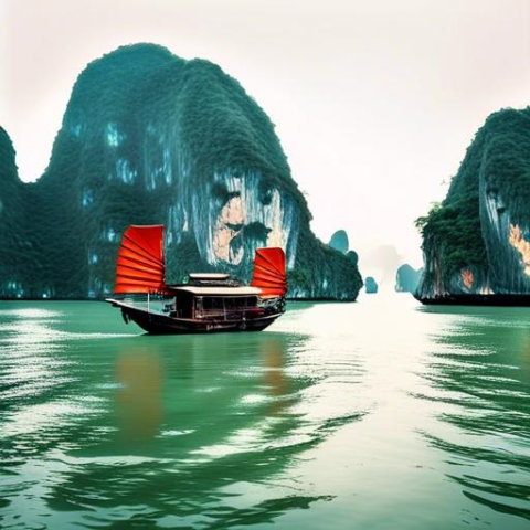 Wie entstanden die Karstformationen in der Halong-Bucht, Vietnam?
